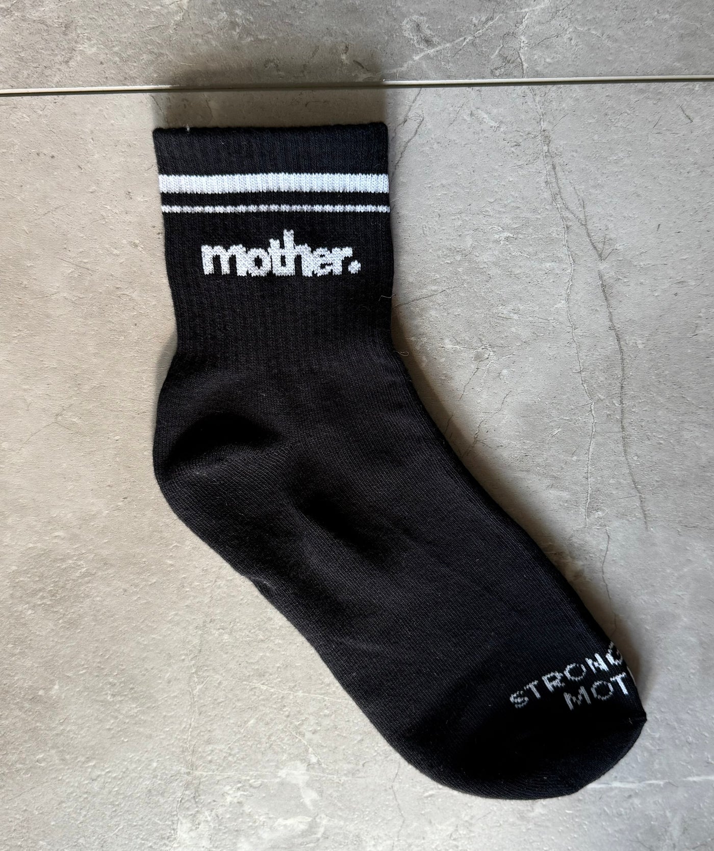 Mother. Throwback Half Crew Striped Socks