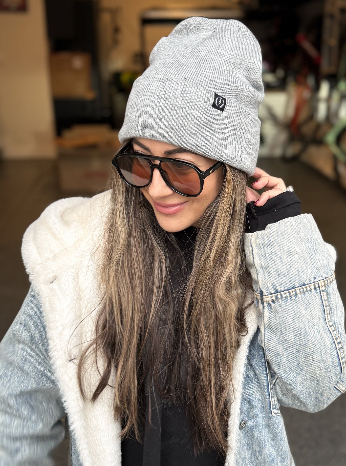 Strong as a mother® Beanie - Gray