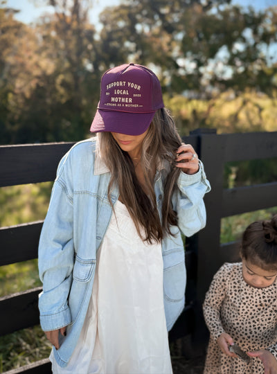 Support Your Local Mother® -  Burgundy