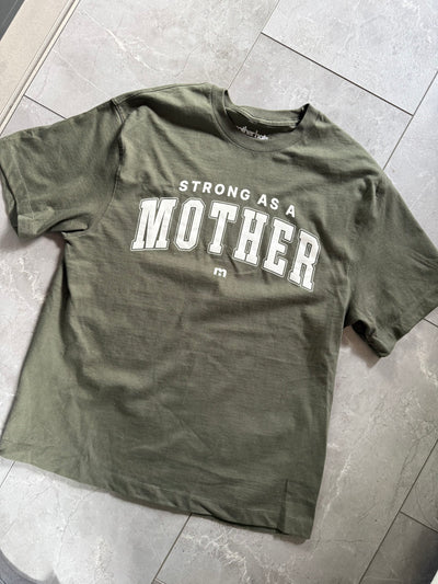 Oversized Varsity Layering Tee - Olive