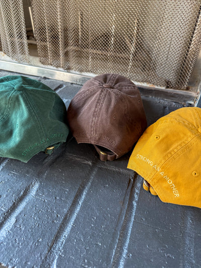 111 Embroidered Dad Hat - Brown
