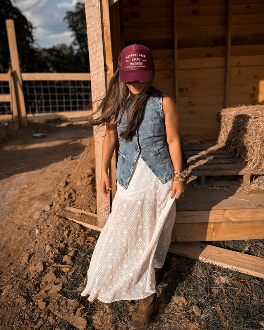 Support Your Local Mother® - Burgundy – mother hats