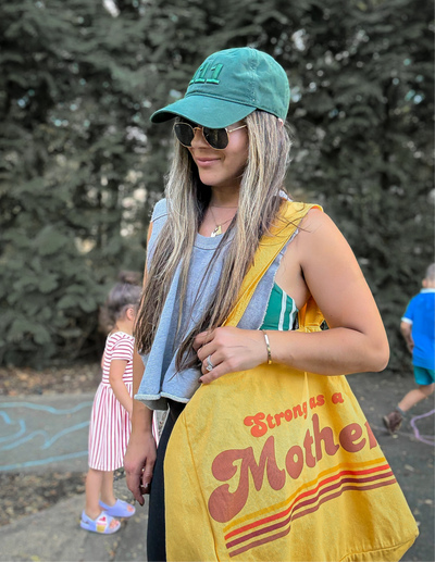 Strong as a mother® - Oversized Tote - Yellow