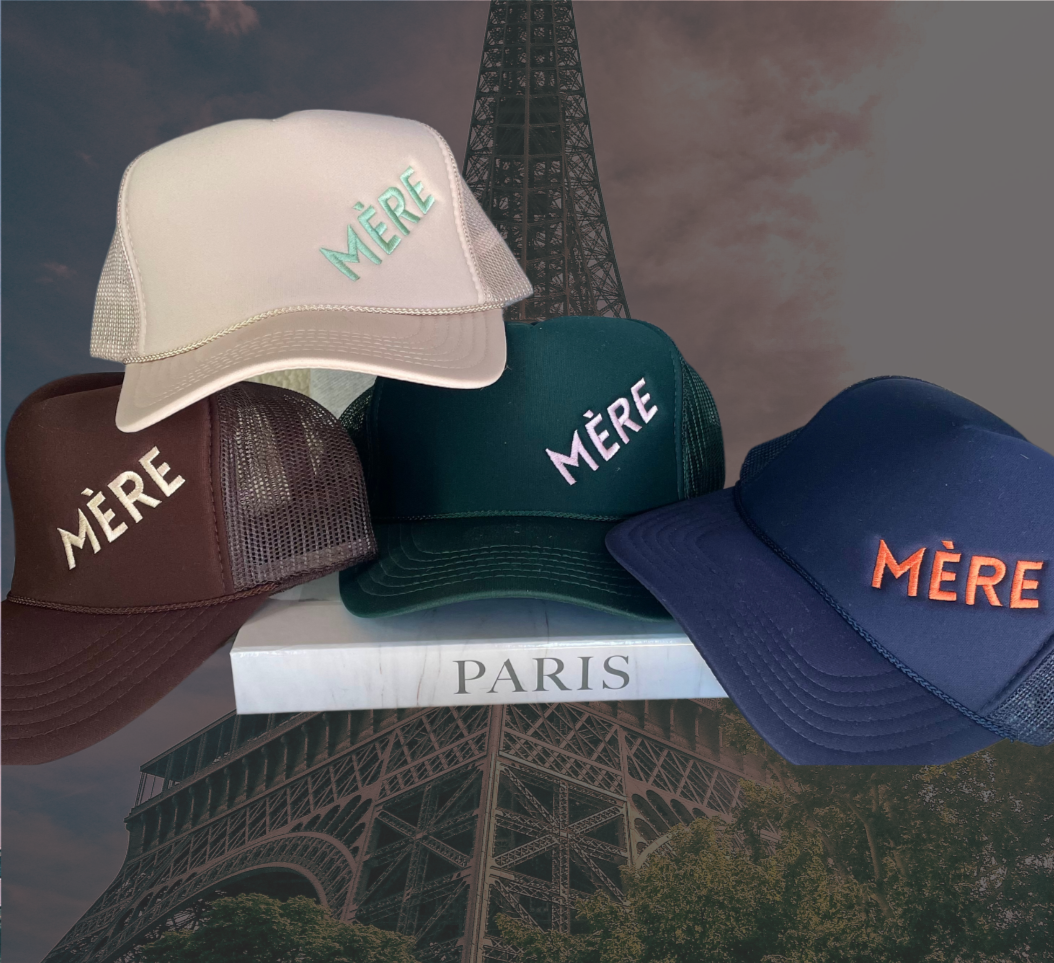 MÉRE - Embroidered Trucker Hat - Mocha