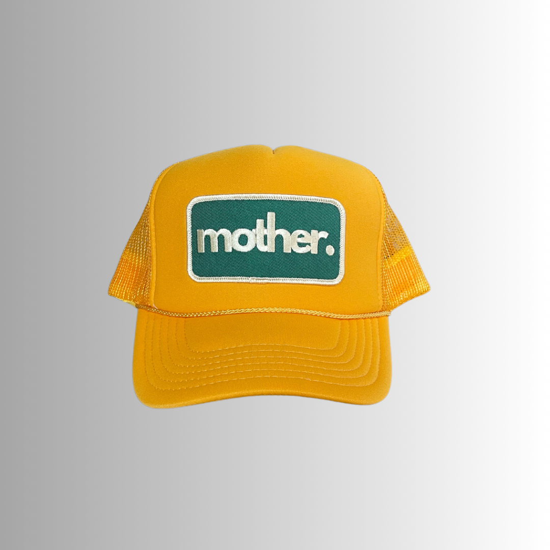 Mother Patch Trucker Hat - Yellow