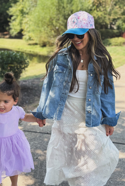 Strong as a mother® Canvas Hat - Floral