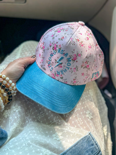 Strong as a mother® Canvas Hat - Floral
