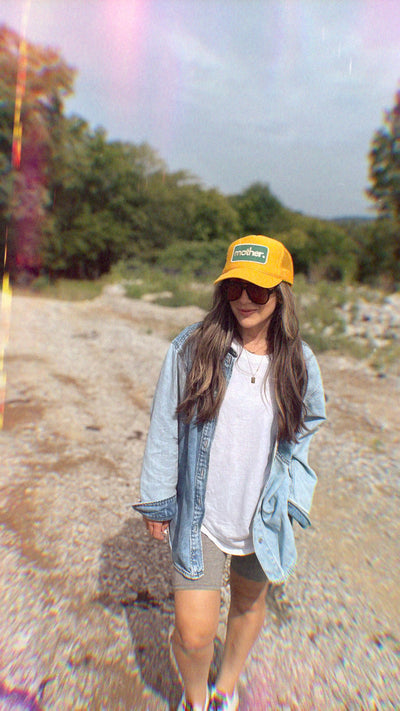 Mother Patch Trucker Hat - Yellow