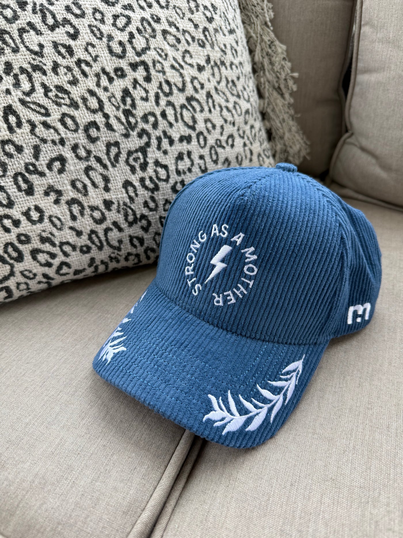 Strong as a mother® Corduroy Hat - Blue