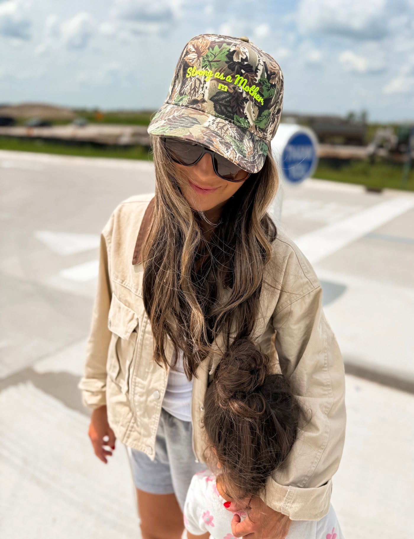 Strong as a mother® Script Canvas Hat - Camo