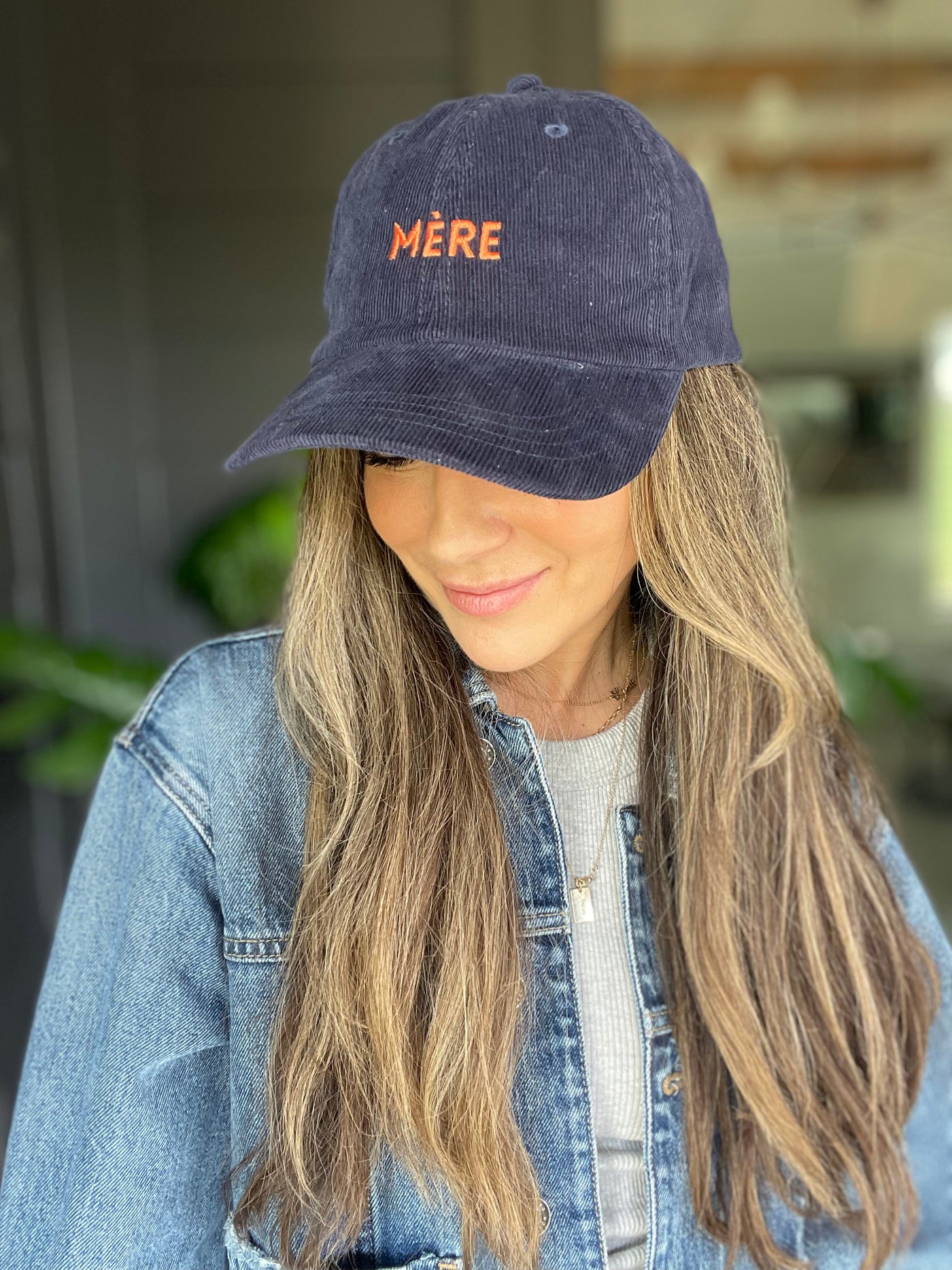 MÉRE Corduroy Dad Hat- Navy