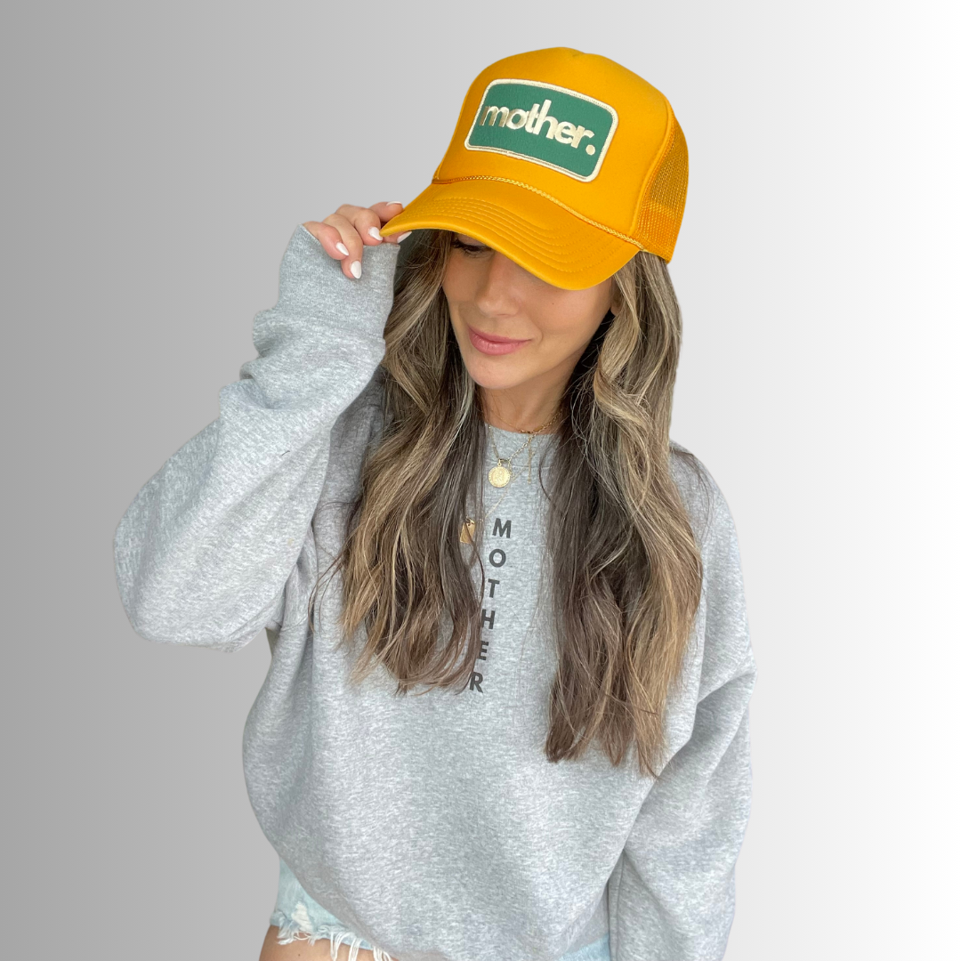 Mother Patch Trucker Hat - Yellow