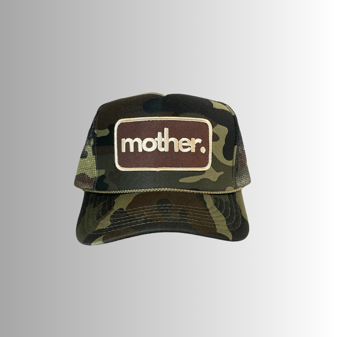 Mother Patch Trucker Hat - Camo