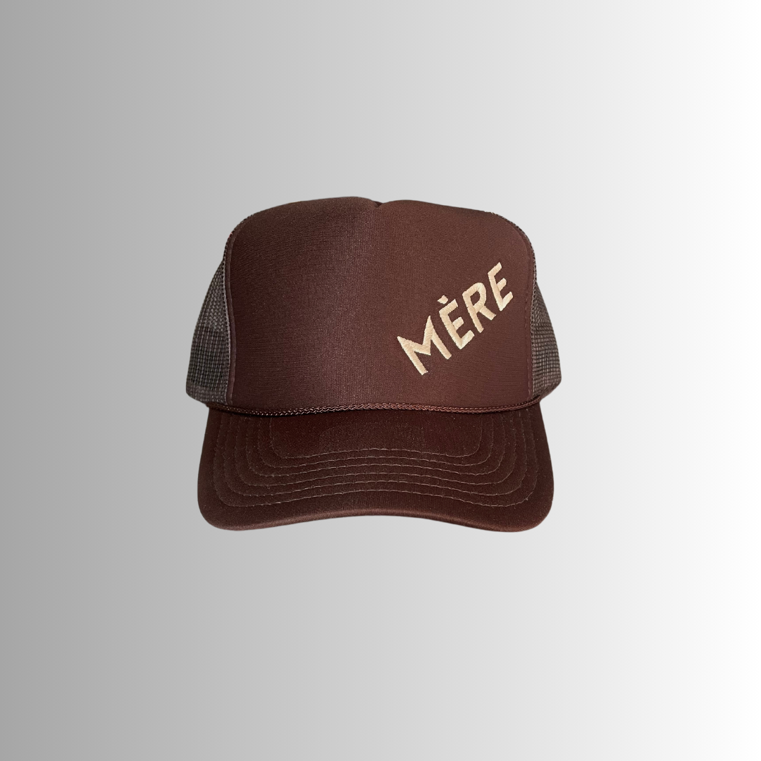 MÉRE - Embroidered Trucker Hat - Mocha