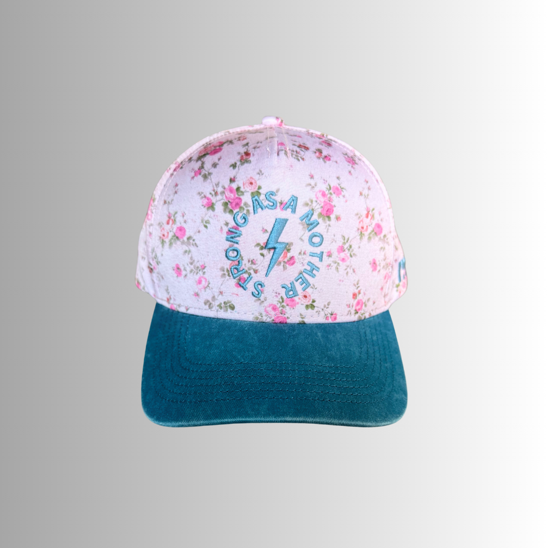 Strong as a mother® Canvas Hat - Floral