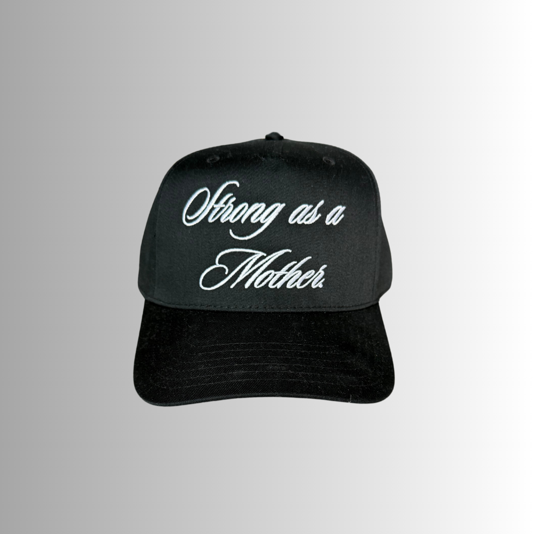 Strong as a Mother Canvas Hat - Black