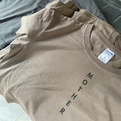 Mother Printed Crop Tshirt - Faded Walnut