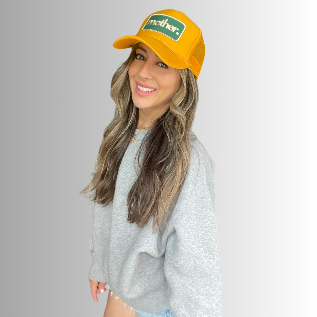 Mother Patch Trucker Hat - Yellow