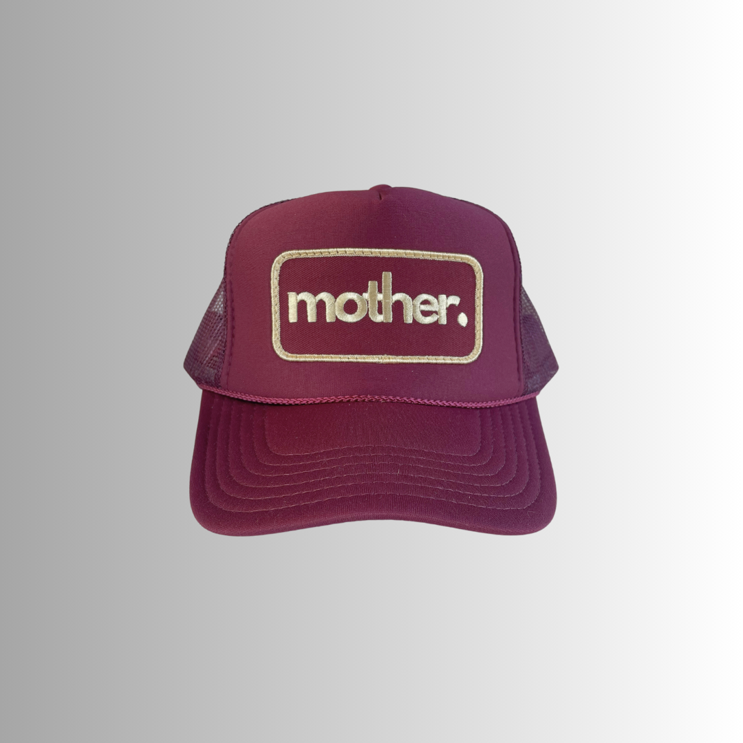 Mother Patch Trucker Hat - Maroon