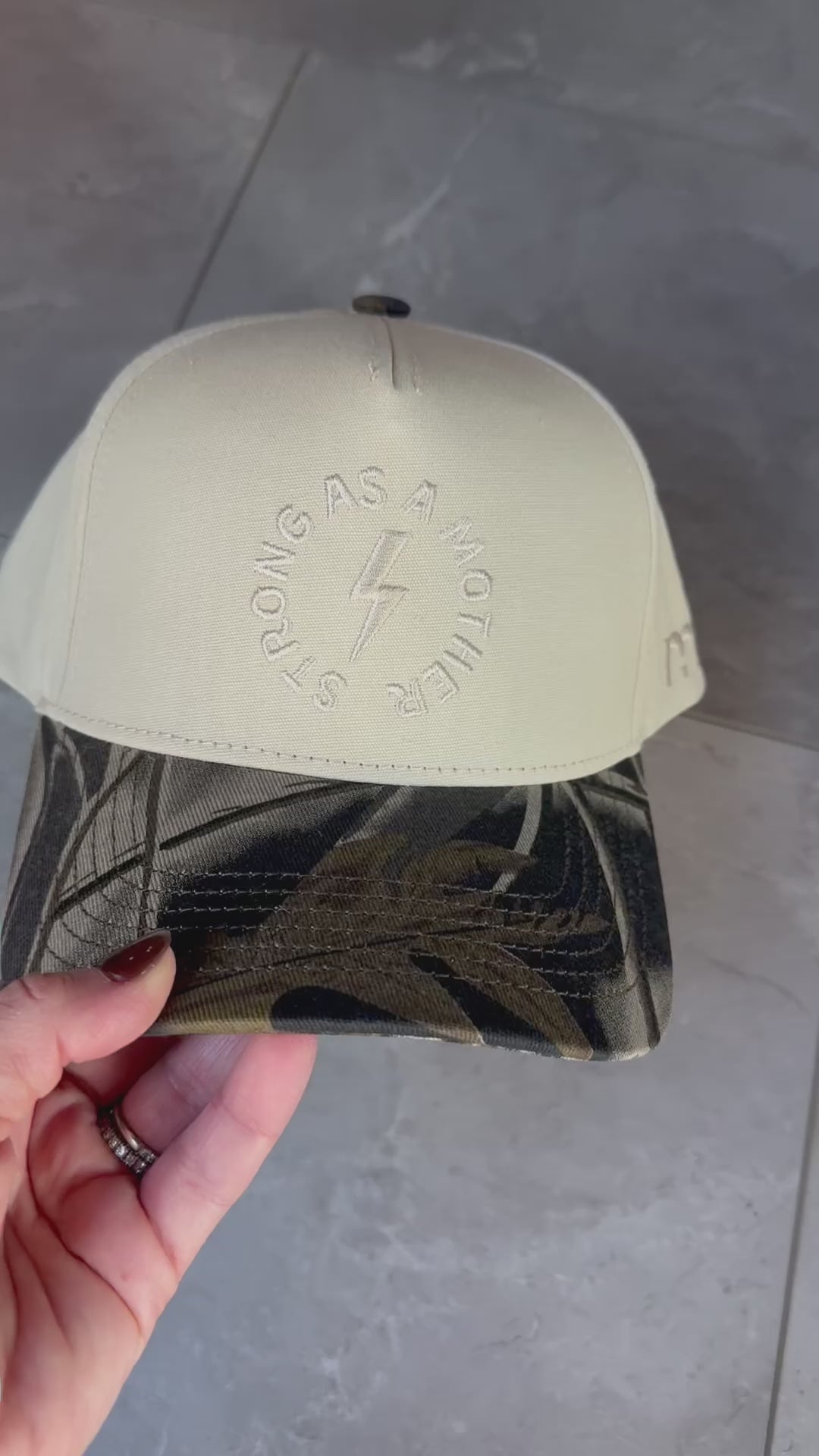 Strong as a mother® Canvas Hat - Camo