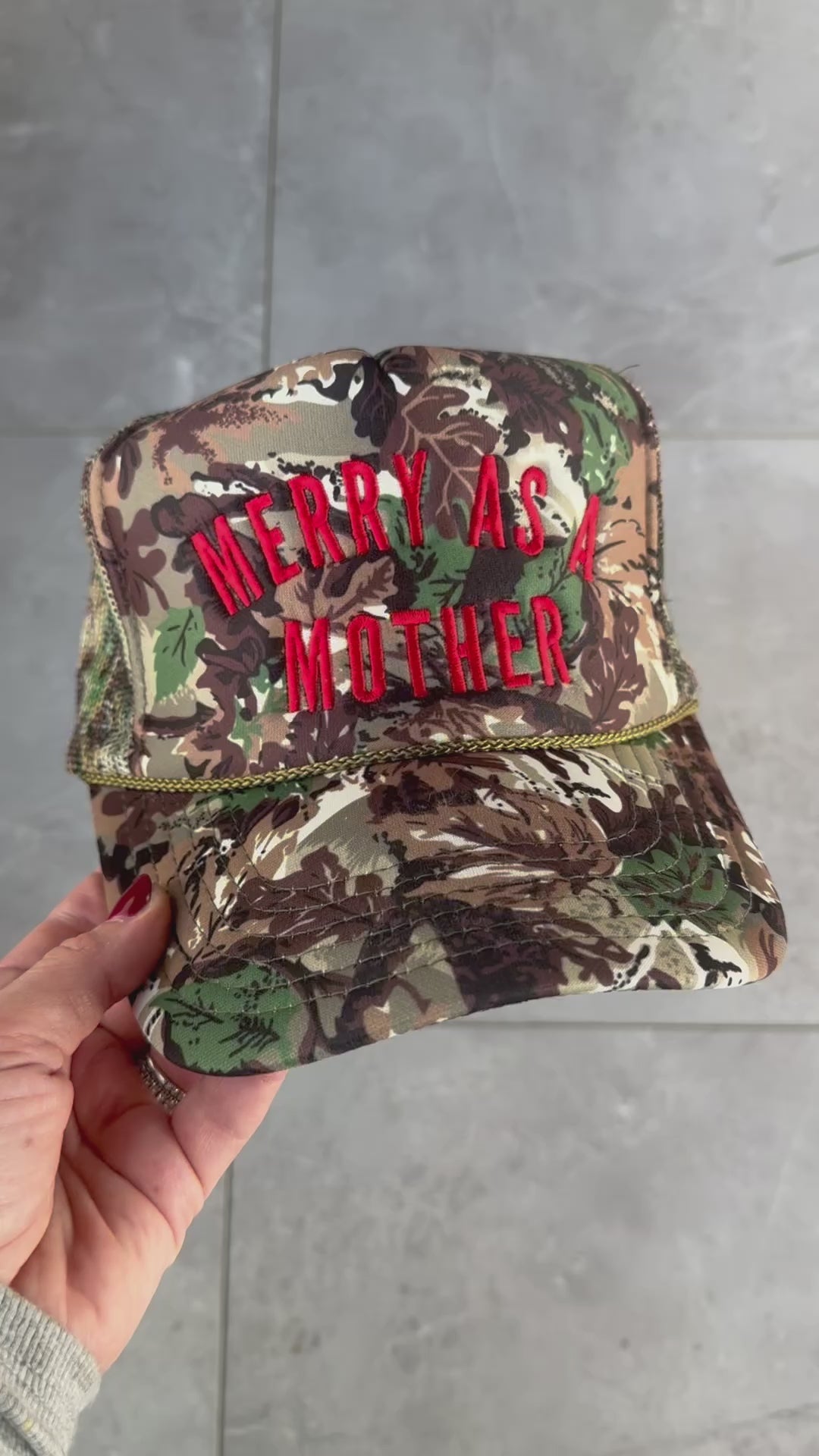 Merry as a Mother - Exclusive Holiday Trucker - Camo